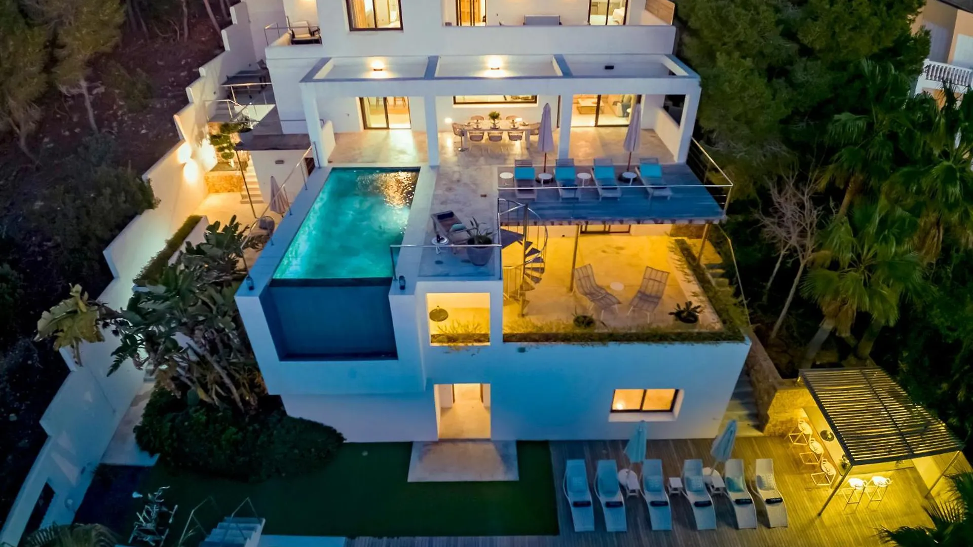 Villa In Cala Salada Sleeps 14 San Antonio  Spain