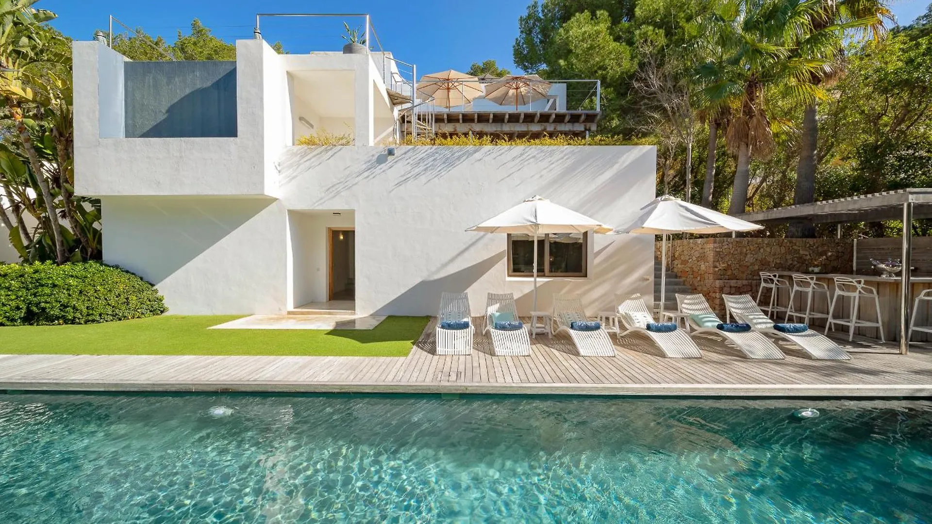 Villa In Cala Salada Sleeps 14 San Antonio